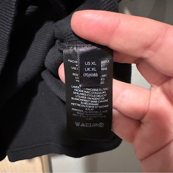 Maeve Anthropologie Blouse Women’s XL Black Puff Sleeved Ribbed Tie Short Sleeve - Picture 8 of 10